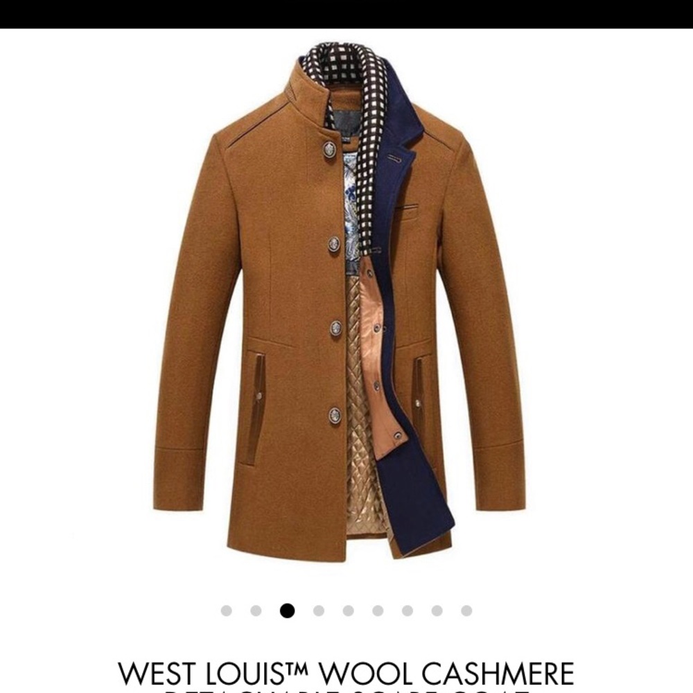Men’s Wool/Cashmere Coat (Tan/Camel)